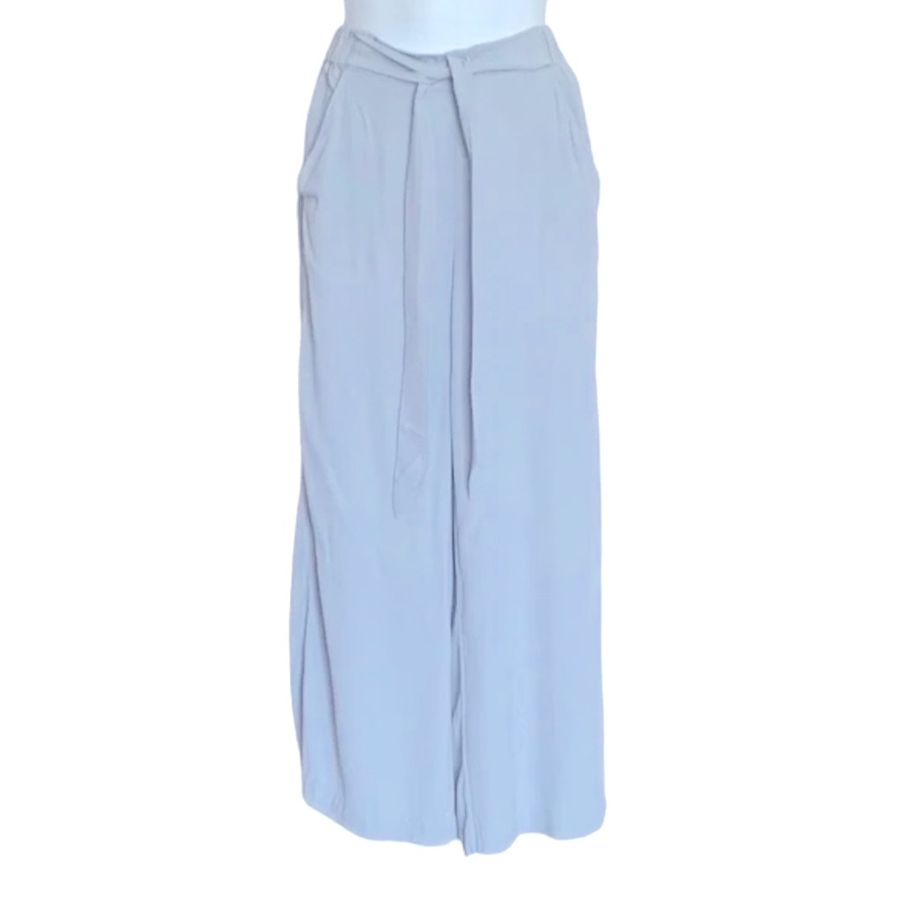 Aritzia Light Blue Wide Leg Pants - Picture 3 of 7